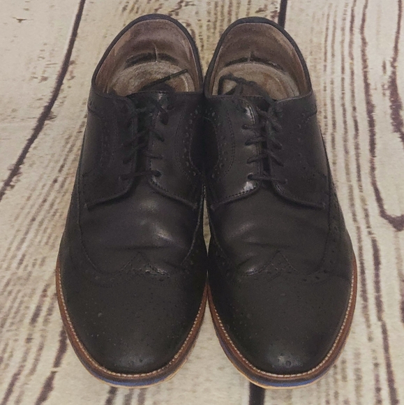 Johnston & Murphy Men's Conrad 2.0 Cap Toe Dress Shoe Black Italian Leather - Picture 2 of 5